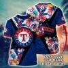 Customized MLB Texas Rangers 3D T-Shirt Summer Symphony For Sports Enthusiasts