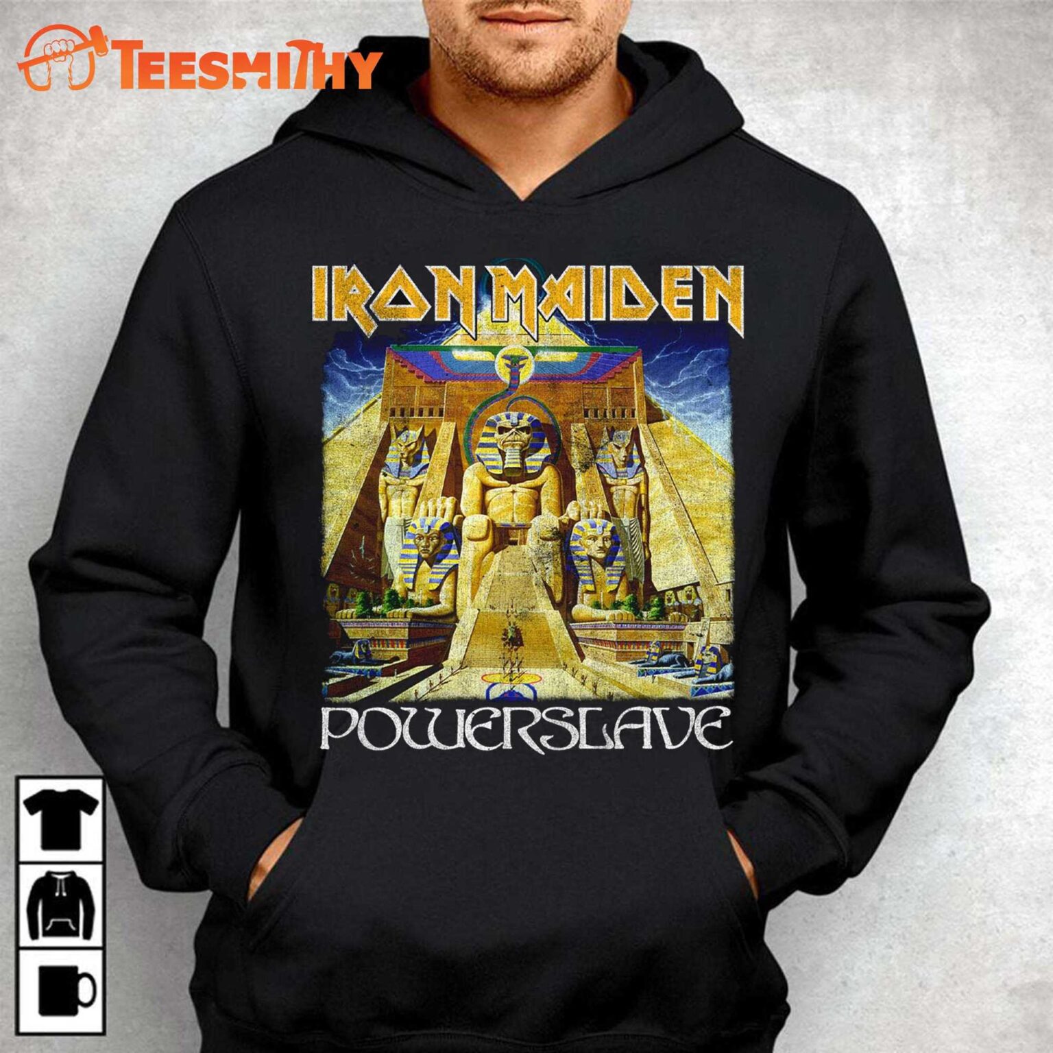 Iron Maiden Power Slave World Slavery T shirt 1