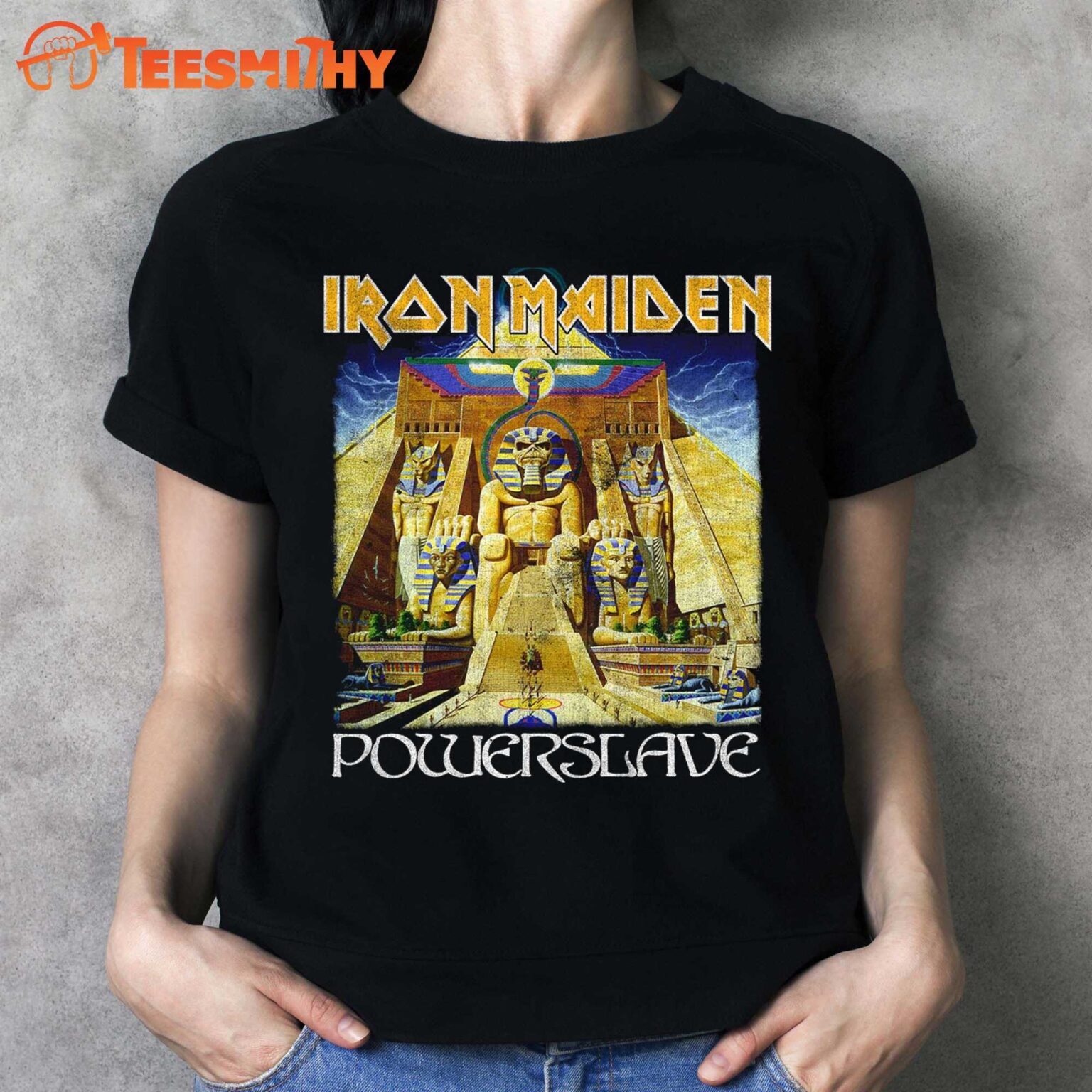 Iron Maiden Power Slave World Slavery T shirt 2