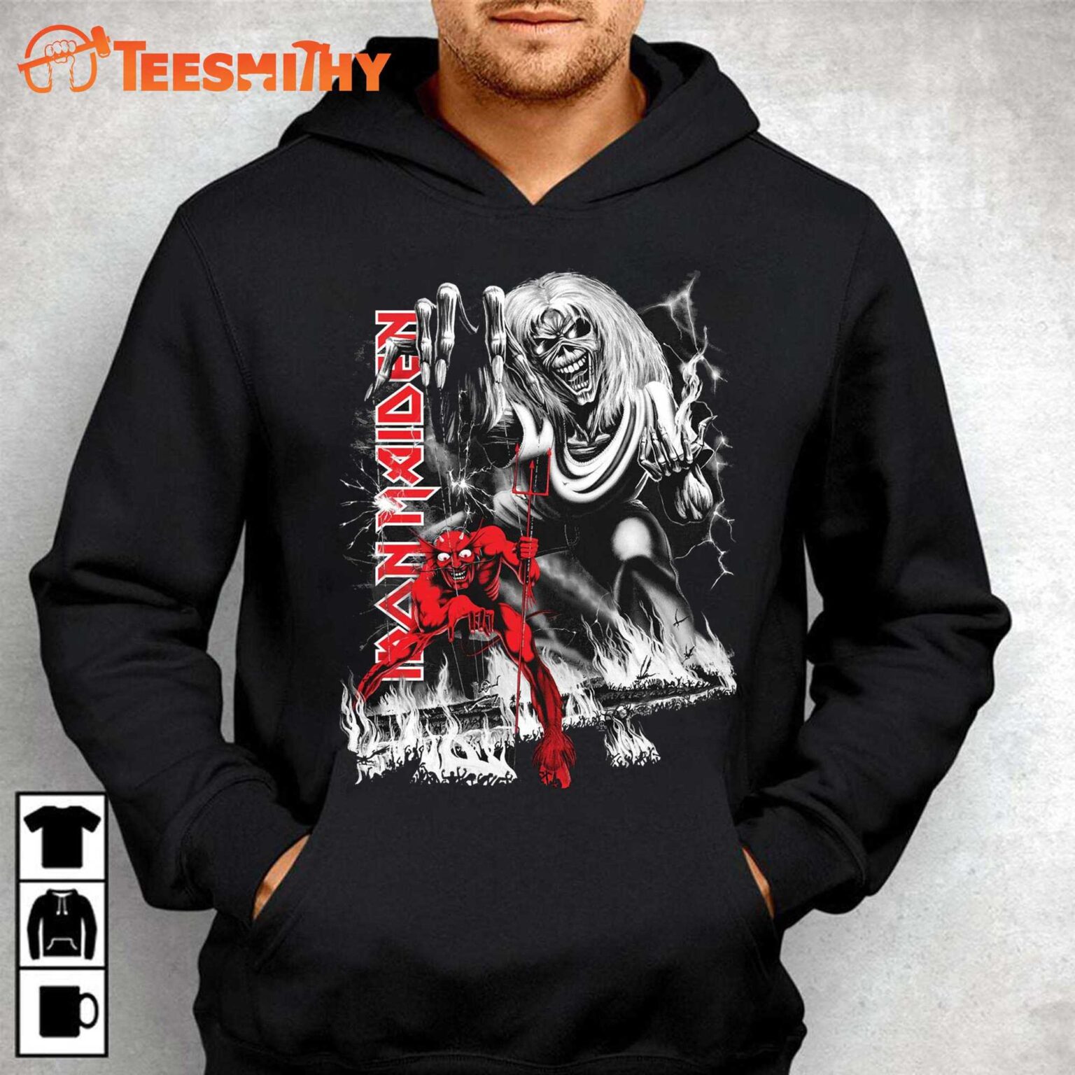 Iron Maiden The Number Of The Beast Jumbo Print T Shirt 1