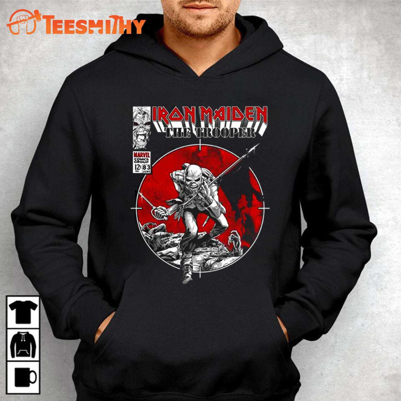 Iron Maiden X Marvel Trooper Comic Tee 1