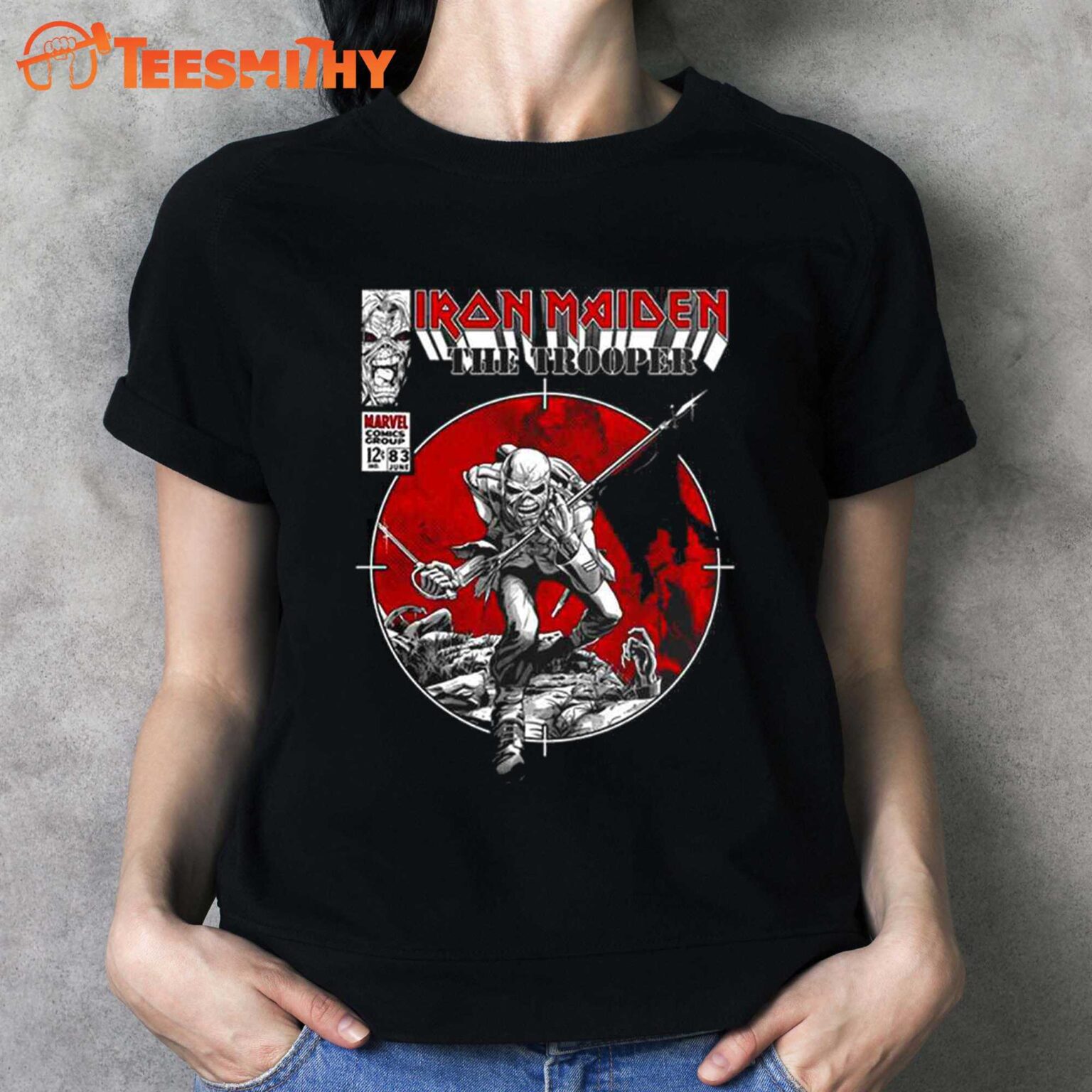 Iron Maiden X Marvel Trooper Comic Tee 2