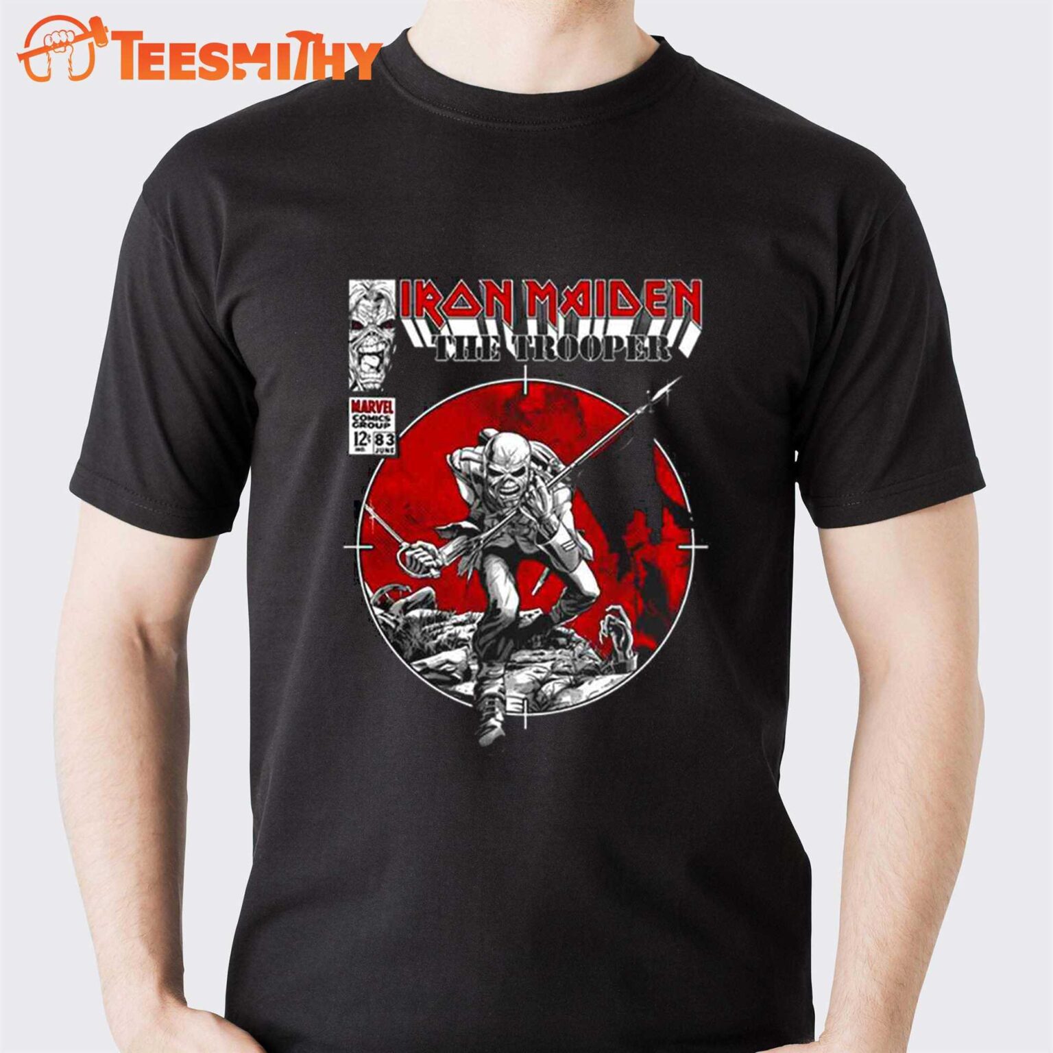 Iron Maiden X Marvel Trooper Comic Tee 3