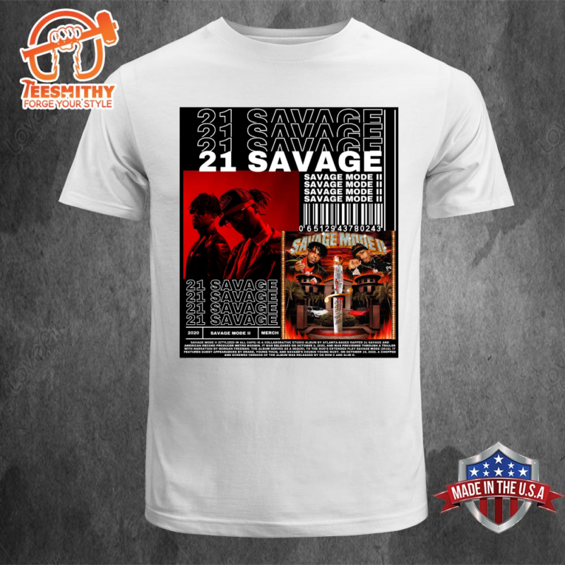 21 Savage Rap Tour 2024 Unisex T shirt