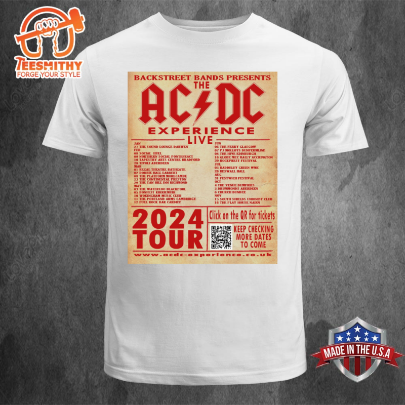 ACDC Pwr up World Tour 2024 Poster Unisex T shirt