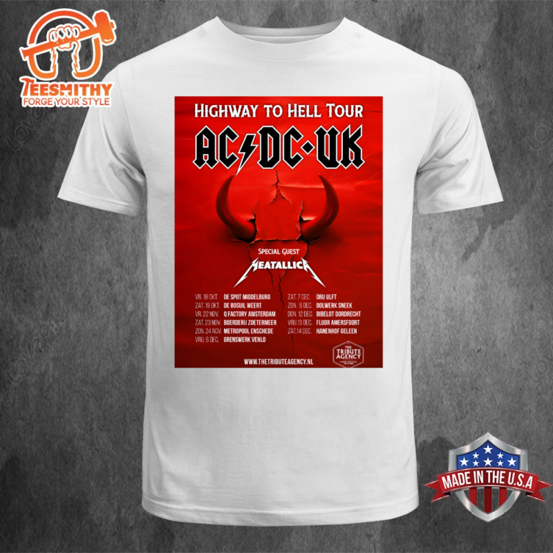 ACDC UK The Tribute Hight Way To Hell Tour 2024 T shirt Tee