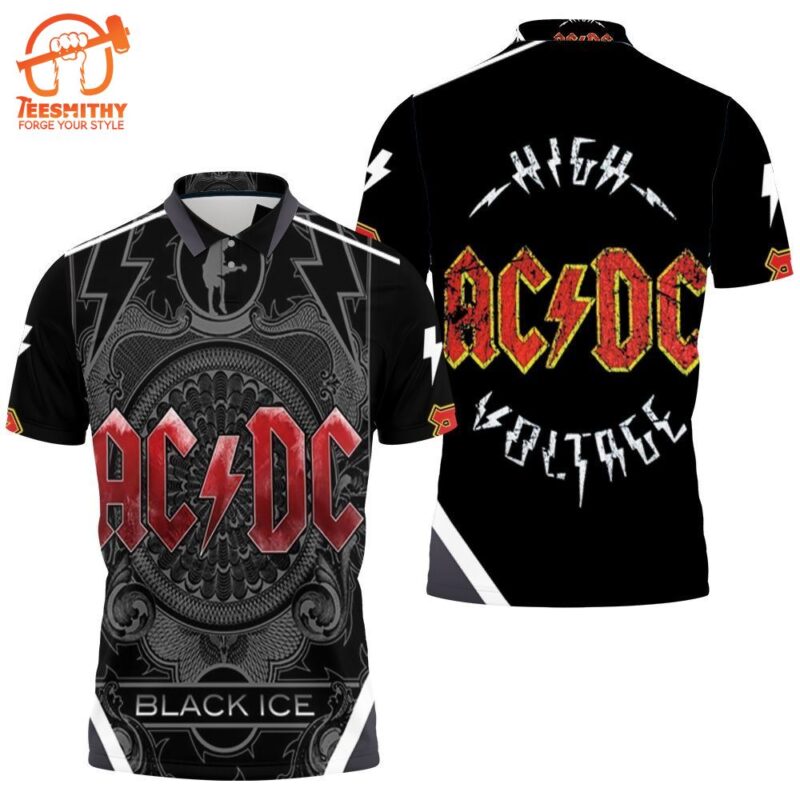 Acdc Black Ice Tour Polo Shirt