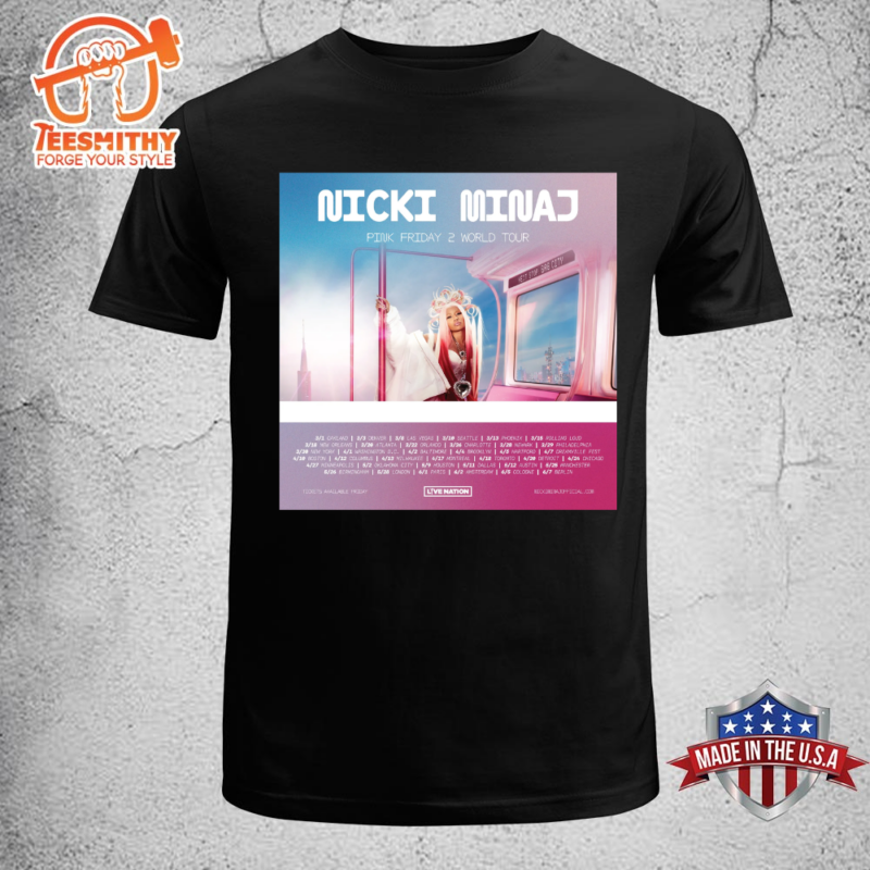 Nicki Minaj Announces 2024 Tour T shirt