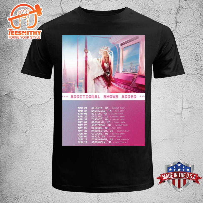 Nicki Minaj Pink Friday 2 World Tour Additional Shows T shirt