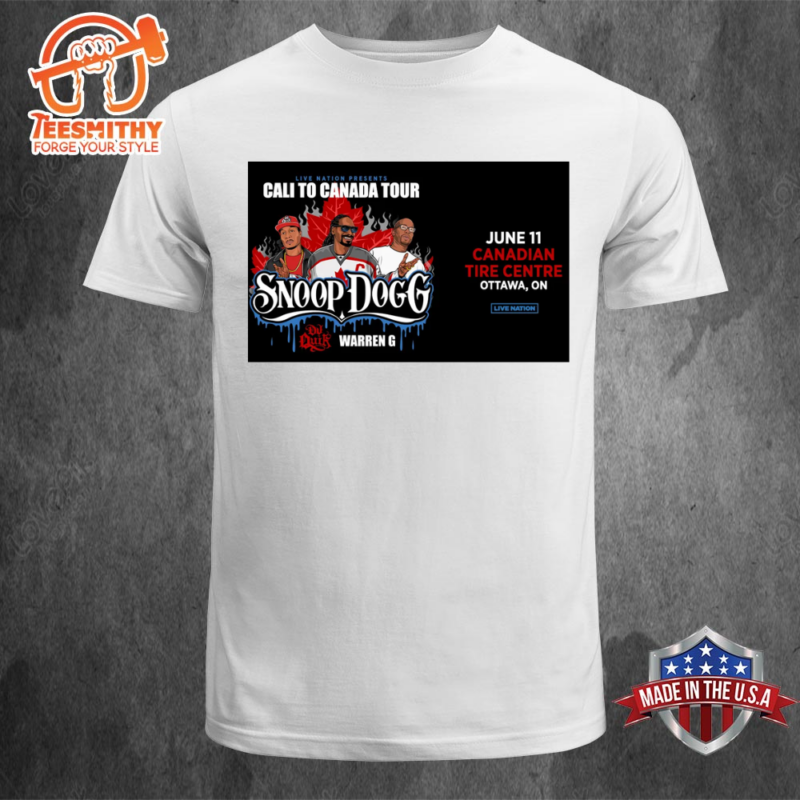 Snoop Dogg Drops 2024 Canadian Tour Dates June 11 Unisex T shirt
