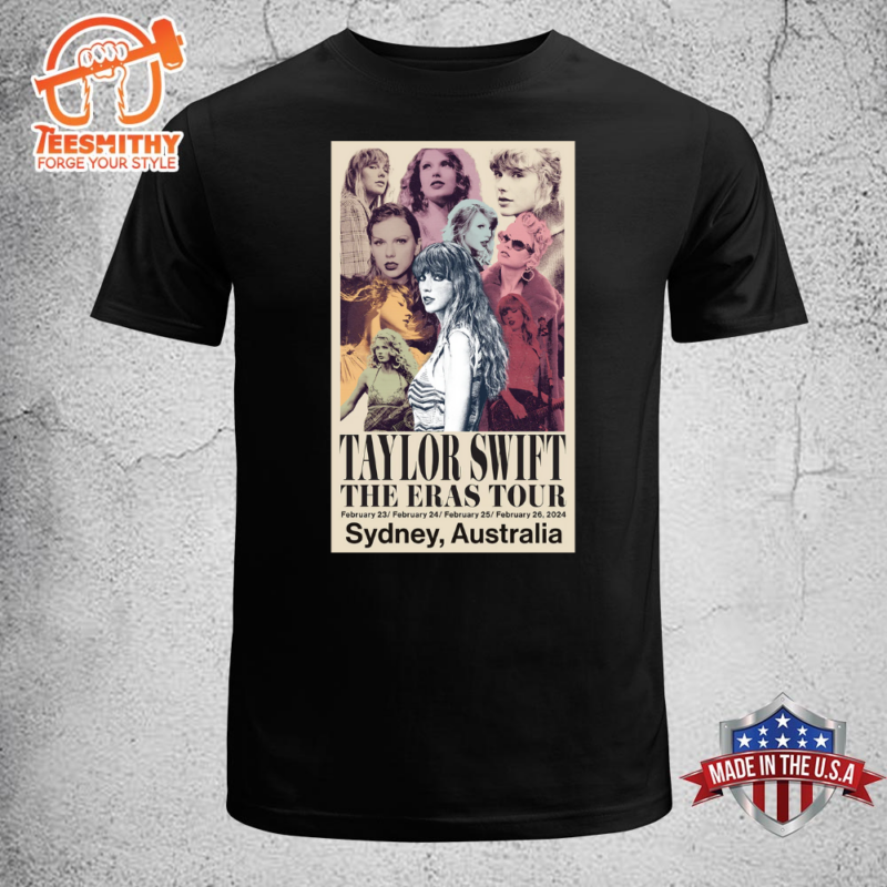 Taylor Swift The Eras International Tour Sydney Australia 2024 T shirt