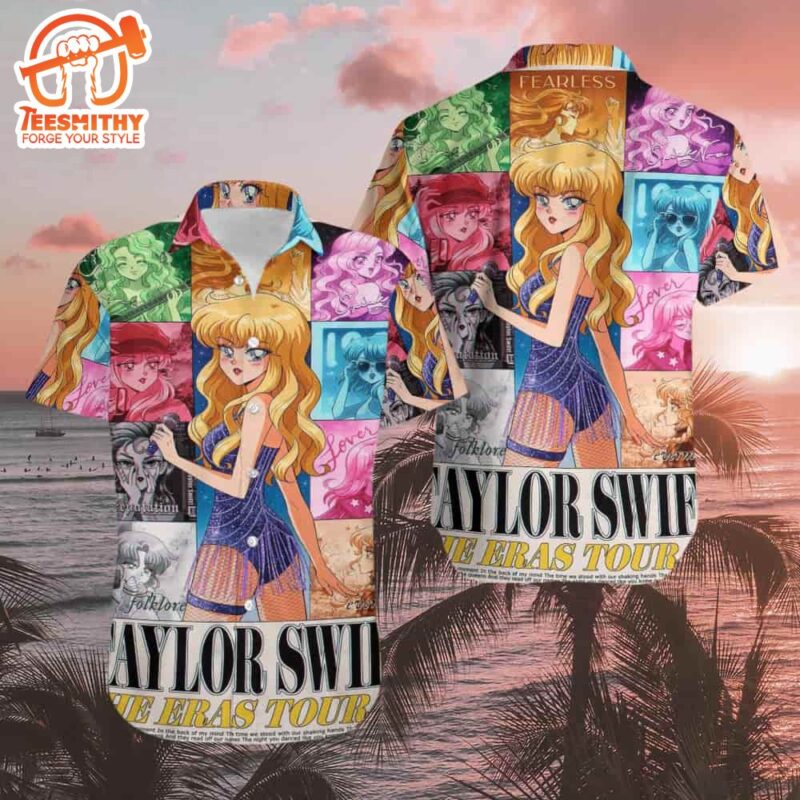 Taylor Swift The Eras Tour Hanavbara Version Cute Summer Trend 2024 Haiwaiian Shirt