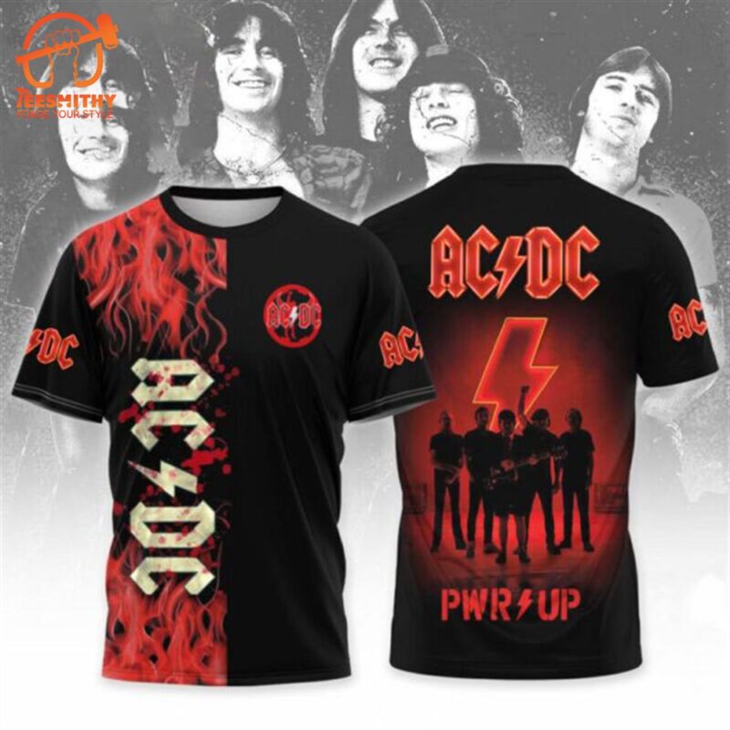 The AC DC Family PWR Up Special Design 3D T Shirt