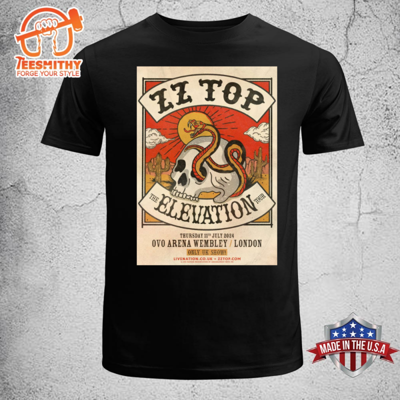 Zz Top Announce 2024 Elevation European Tour Unisex T shirt