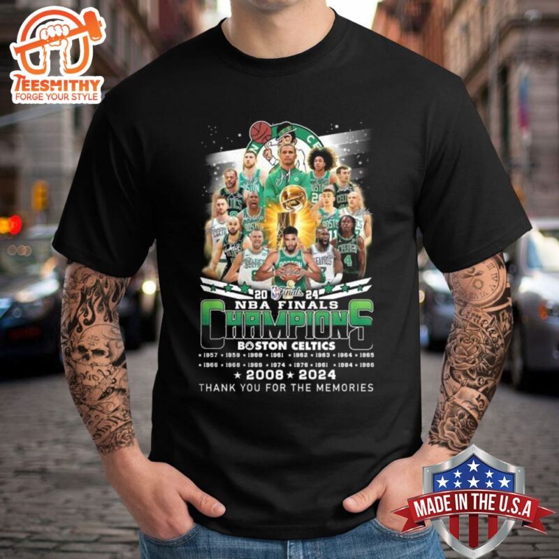 2024 NBA Finals Champions Boston Celtics 2008 2024 Thank You For The Memories T Shirt