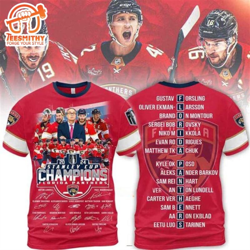 2024 Stanley Cup Champions Florida Panthers 3D T Shirt