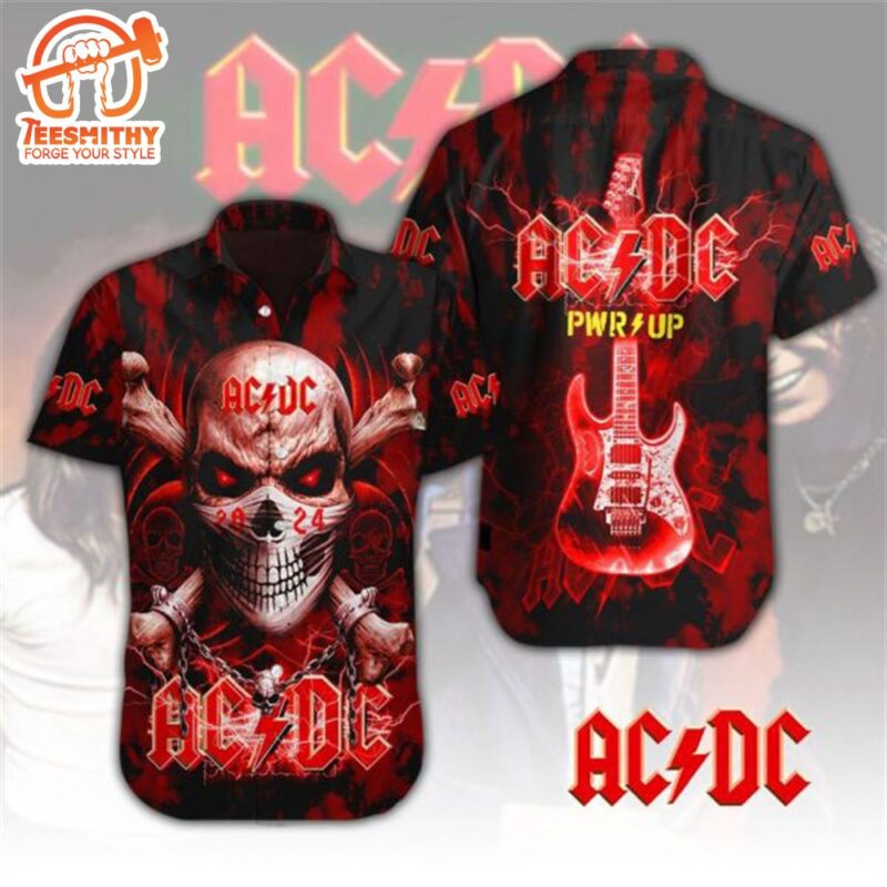 AC DC 2024 Pwr Up Hawaiian Shirt