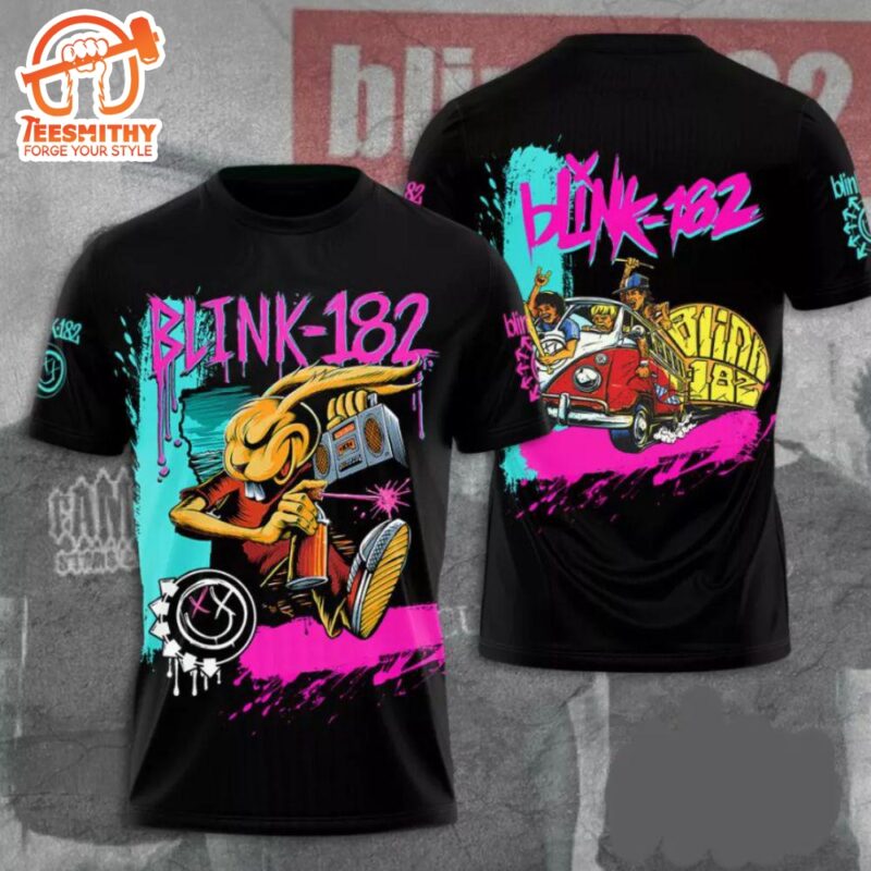 Blink 182 3D Rabit Music Band For Men And Women 3D T shirt