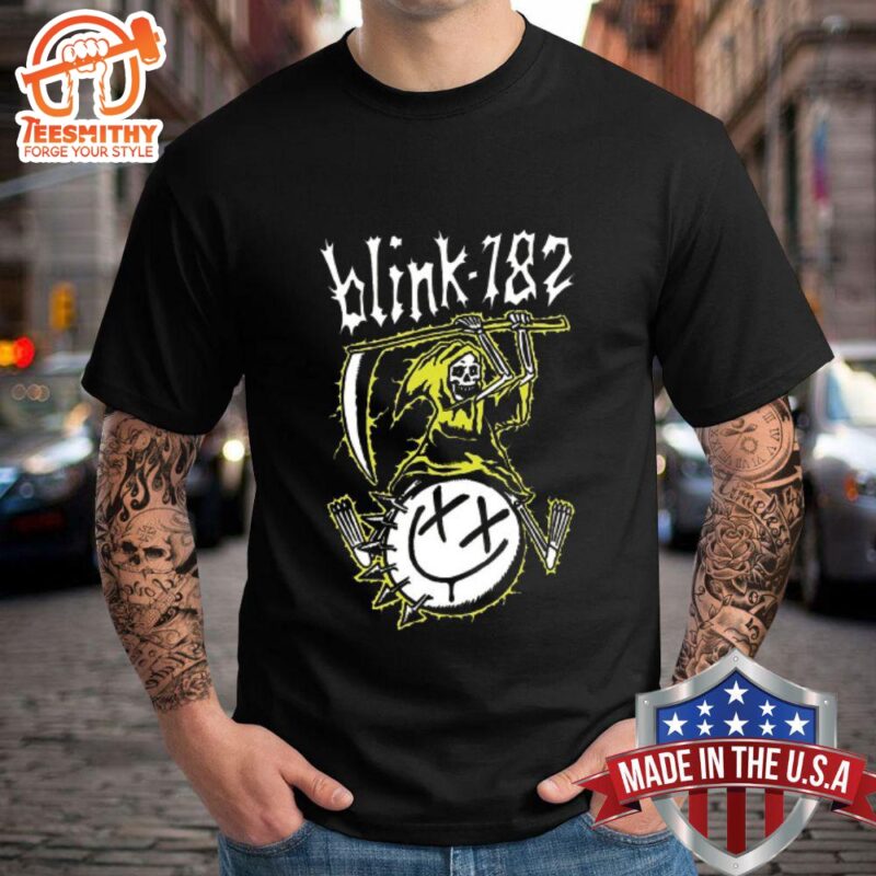 Blink 182 Concert Merch Rock Hard Tour 2024 T shirt