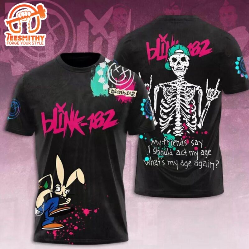 Blink 182 Rock Band All Over Printed 3D T Shirt
