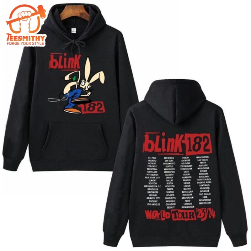 Blink 182 World Tour 2024 Hoodie Man Woman Hip Hop Unisex Shirt T shirt