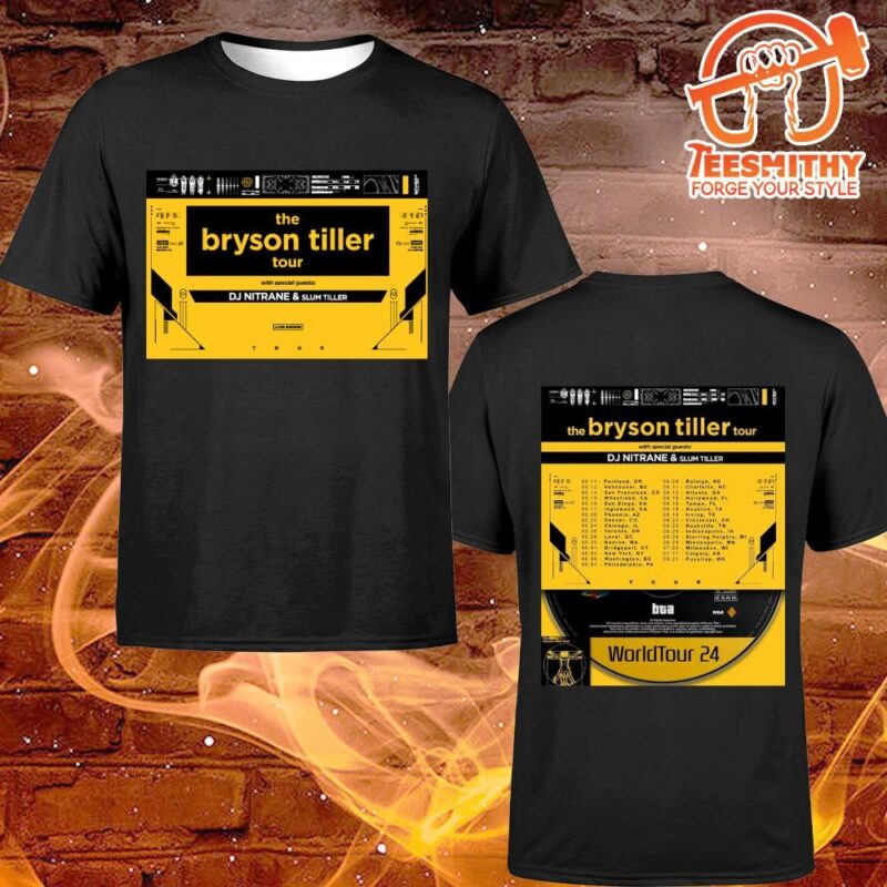 Bryson Tiller Announces His 2024 North America Outing The Bryson Tiller Tour Dates T shirt