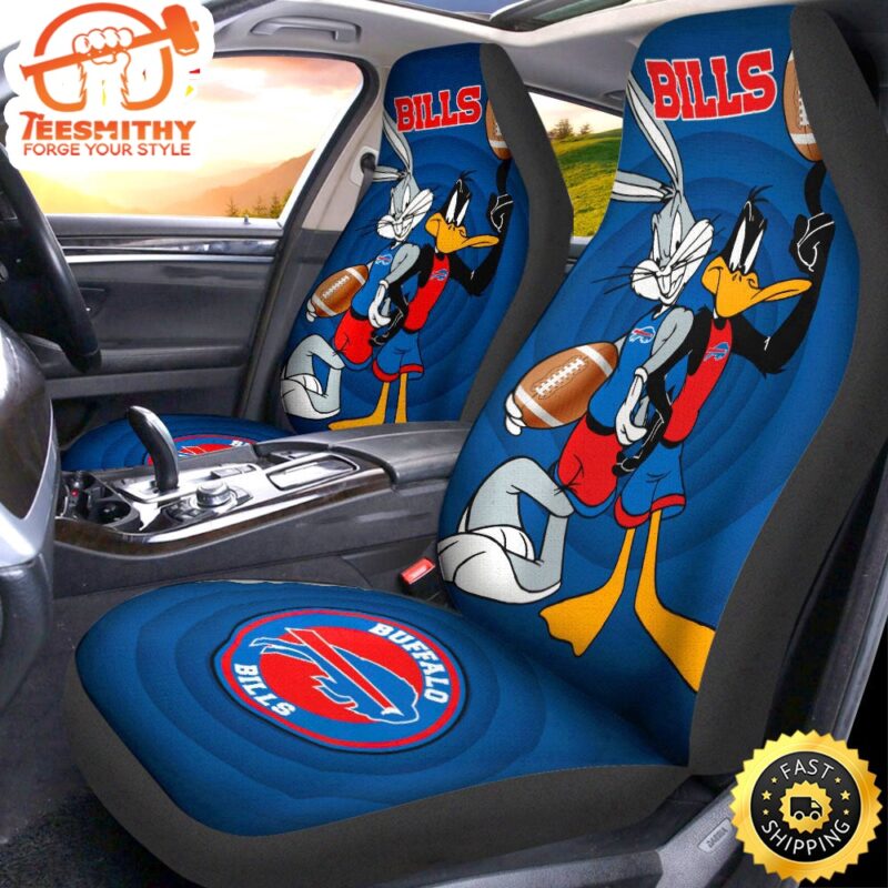 Buffalo Bills Bugs Bunny With Daffy Duck Car Seat Covers