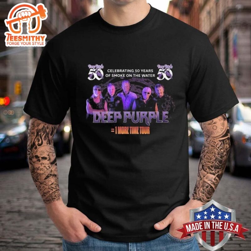 Celebrating 50 Years Of Smoke On The Water Deep Purple 1 More Time Tour T Shirt