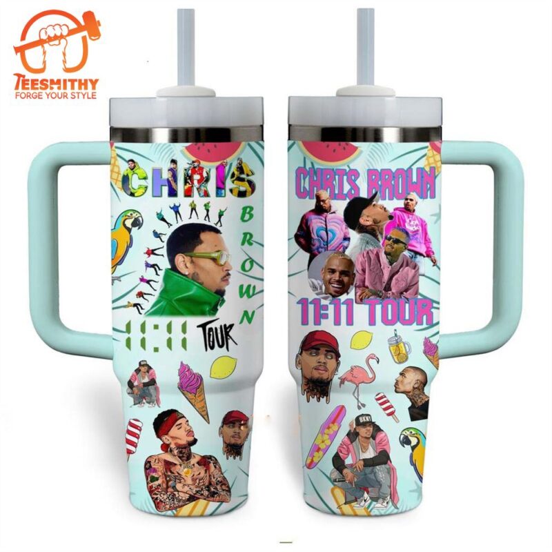 Chris Brown 11 11 Tour Stanley Tumbler 40oz
