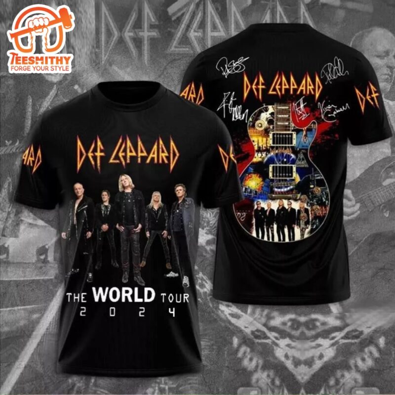 Def Leppard And Journey Summer Stadium Tour 2024 3D T shirts For Men Women