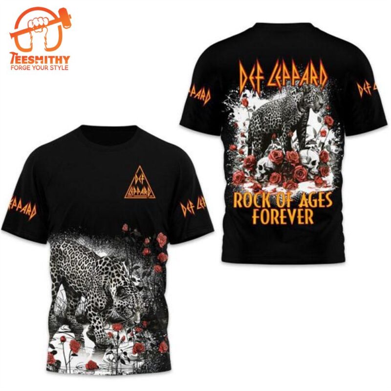 Def Leppard Rock Of Ages Forever Design 3D T Shirt