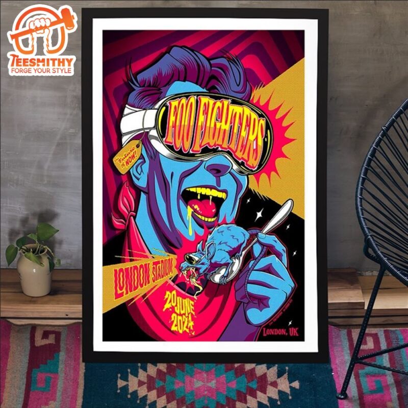 Foo Fighters At London Stadium In London UK On June 20 2024 Canvas Poster