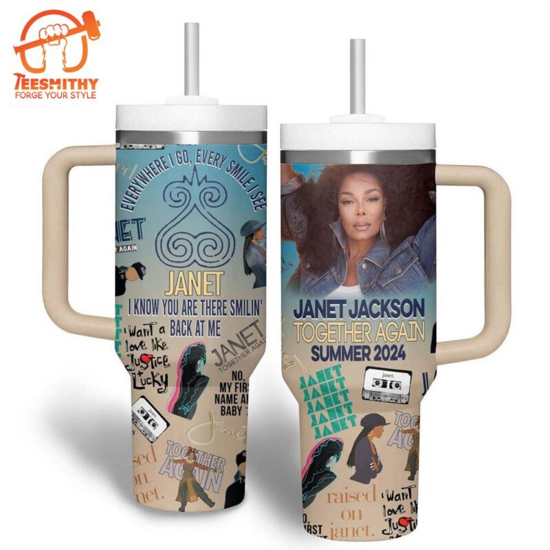 Janet Jackson Together Agian Summer 2024 Stanley Cup Tumbler