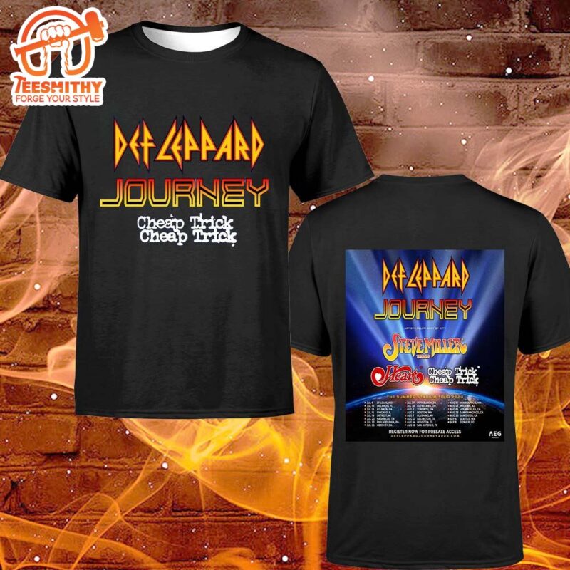 Journey And Def Leppard Are Bringing The Summer Stadium Tour 2024 T shirt