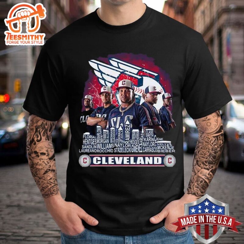 MLB Cleveland Guardians Baseball Team Player 2024 T shirt Unisex