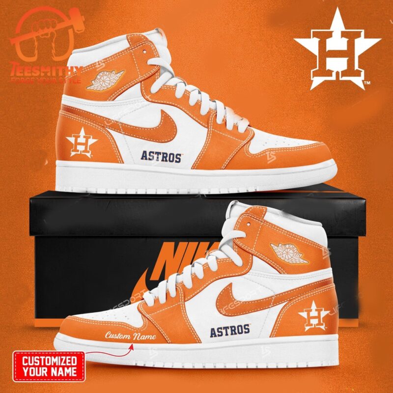 MLB Houston Astros 2024 Custom Air Jordan 1 Shoes