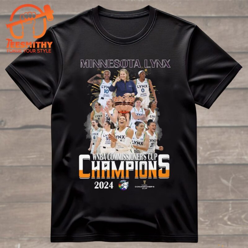Minnesota Lynx WNBA Commissioner Cup 2024 Champions T Shirt