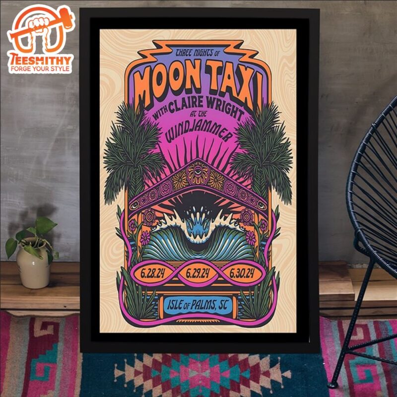 Moon Taxi June 28 30 2024 Isle of Palms SC Poster Canvas