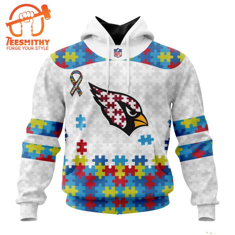 NFL Arizona Cardinals Special Autism Awareness Custom Hoodie 1