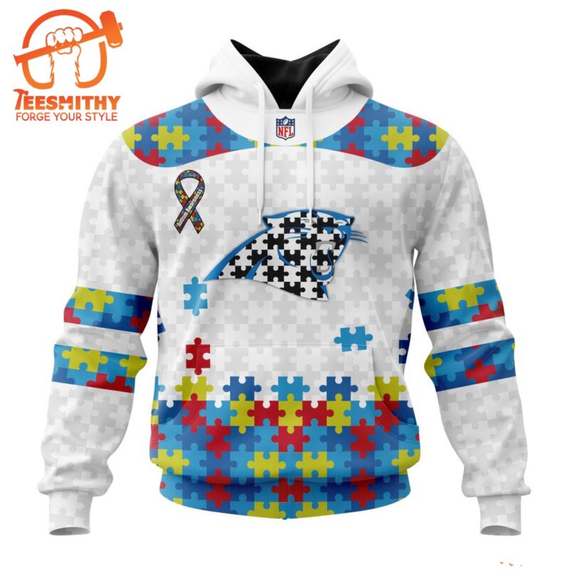 NFL Carolina Panthers Special Autism Awareness Custom Hoodie 1