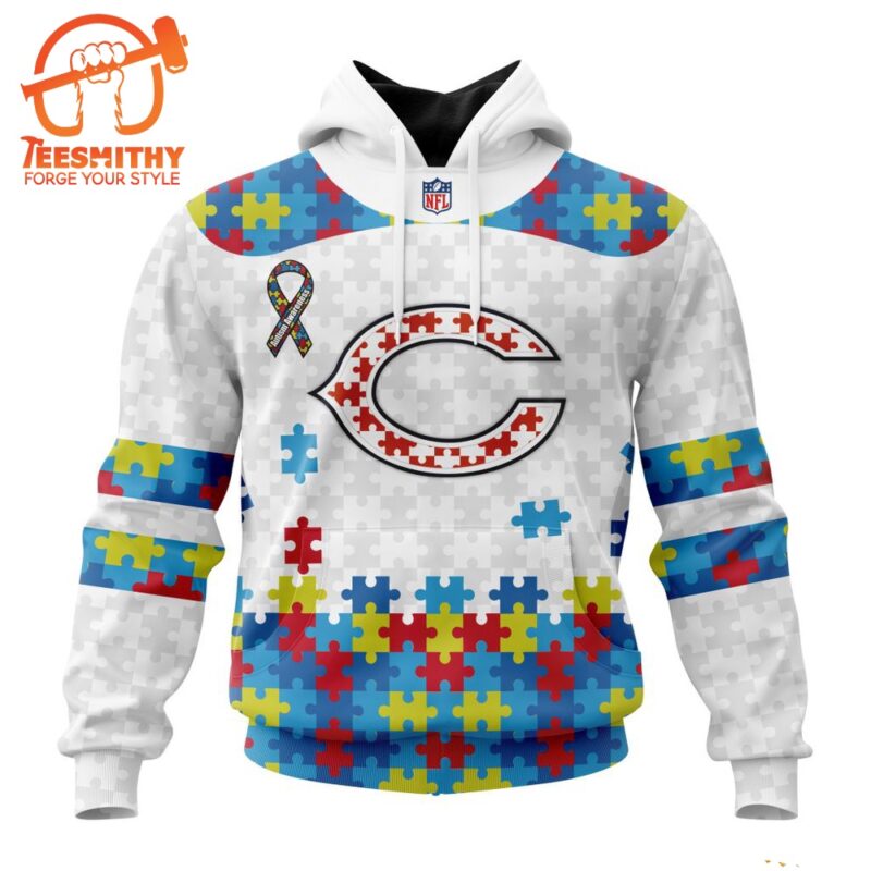 NFL Chicago Bears Special Autism Awareness Custom Hoodie 1