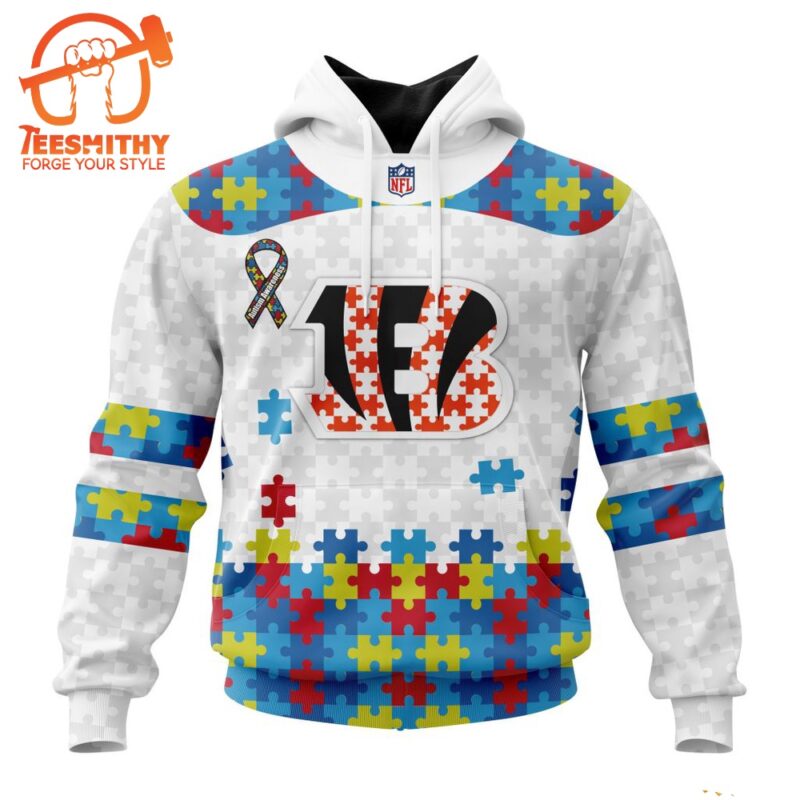 NFL Cincinnati Bengals Special Autism Awareness Custom Hoodie 1