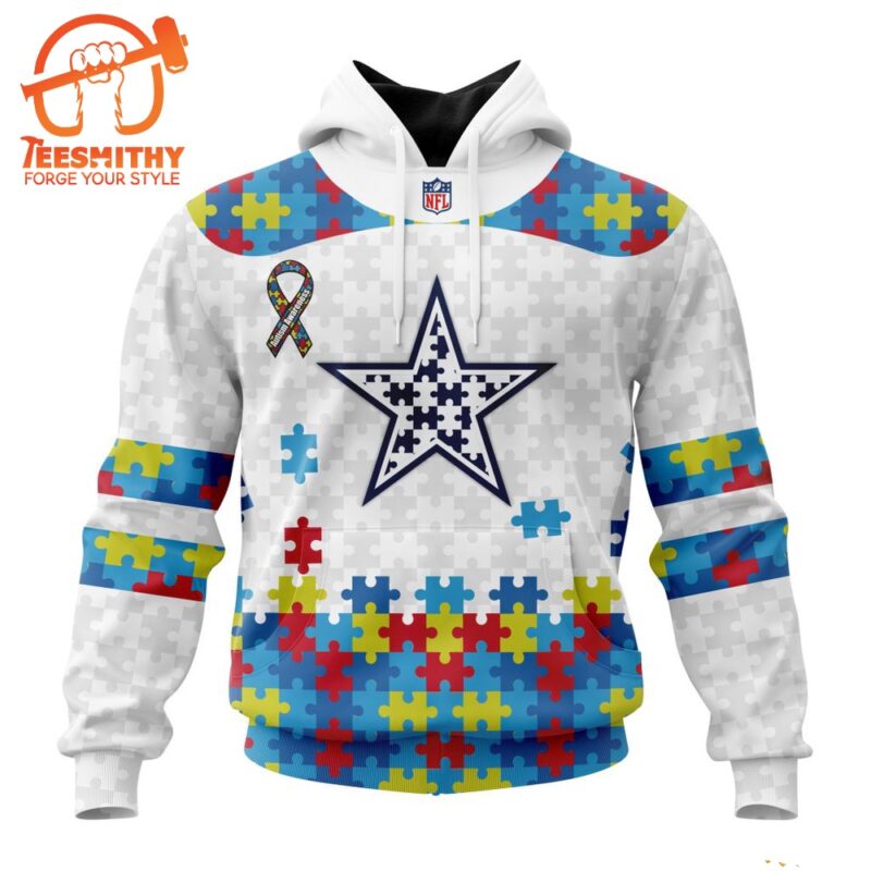 NFL Dallas Cowboys Special Autism Awareness Custom Hoodie 1