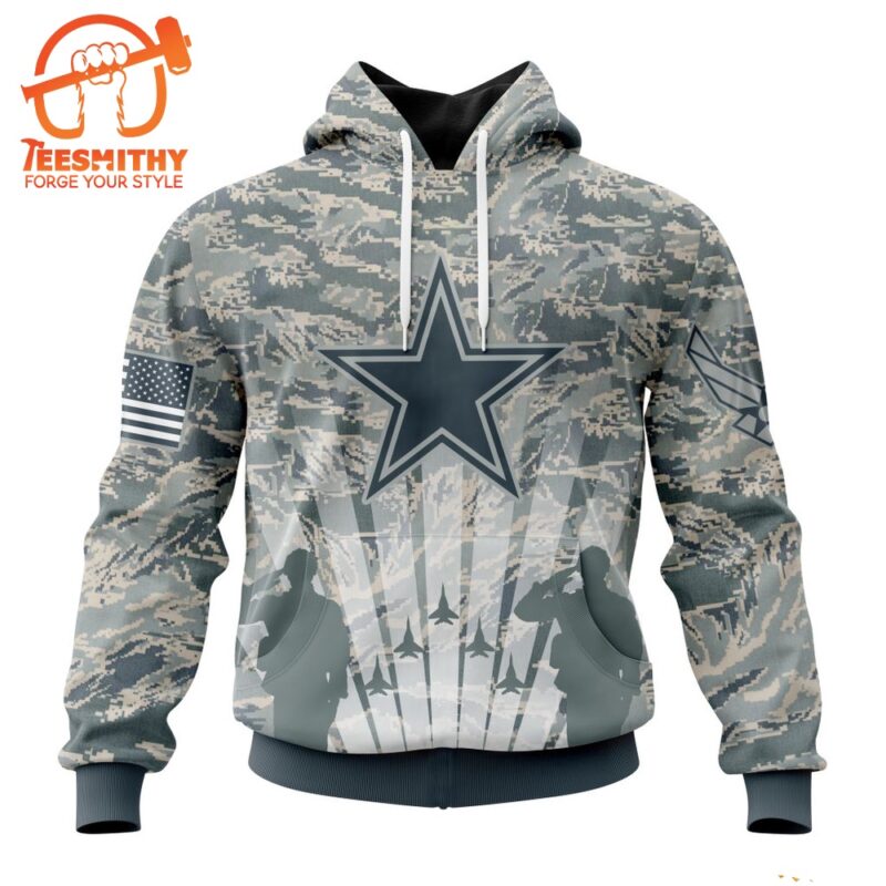 NFL Dallas Cowboys Special Honor US Air Force Veterans Hoodie 1