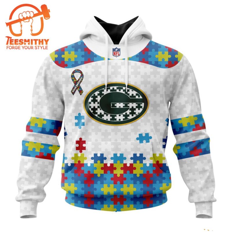 NFL Green Bay Packers Special Autism Awareness Custom Hoodie 1