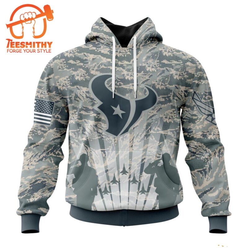 NFL Houston Texans Special Honor US Air Force Veterans Hoodie 1