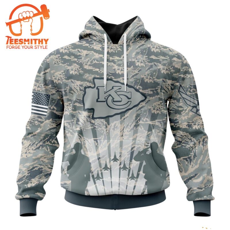 NFL Kansas City Chiefs Special Honor US Air Force Veterans Hoodie 1