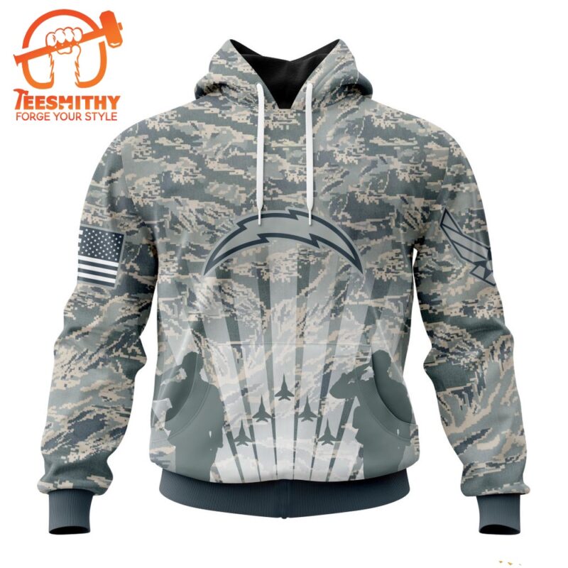 NFL Los Angeles Chargers Special Honor US Air Force Veterans Hoodie 1