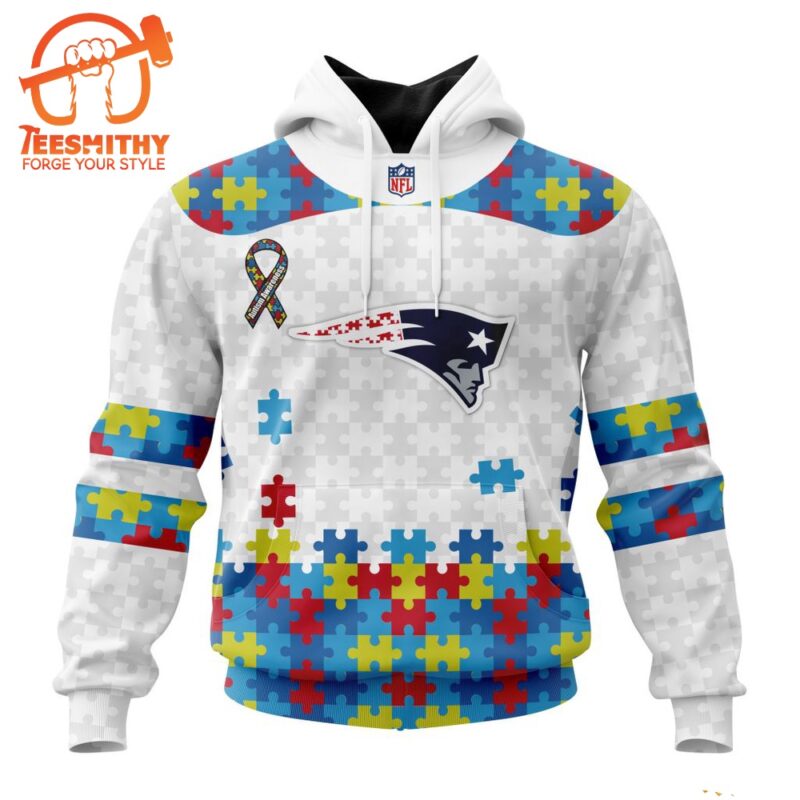 NFL New England Patriots Special Autism Awareness Custom Hoodie 1