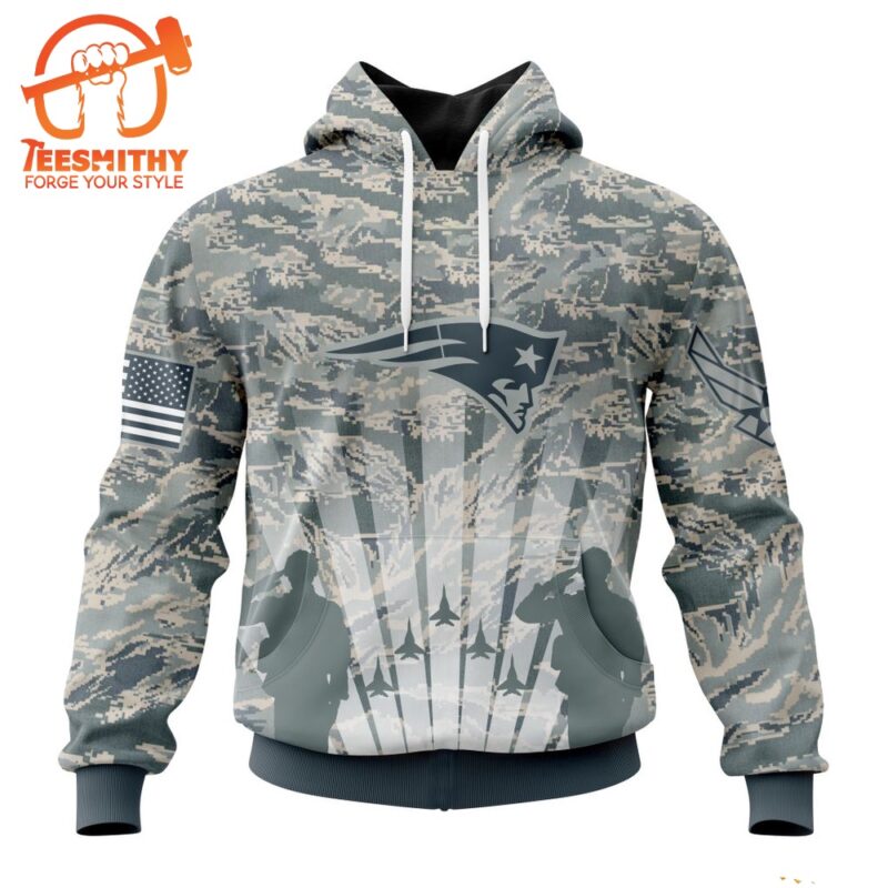 NFL New England Patriots Special Honor US Air Force Veterans Hoodie 1
